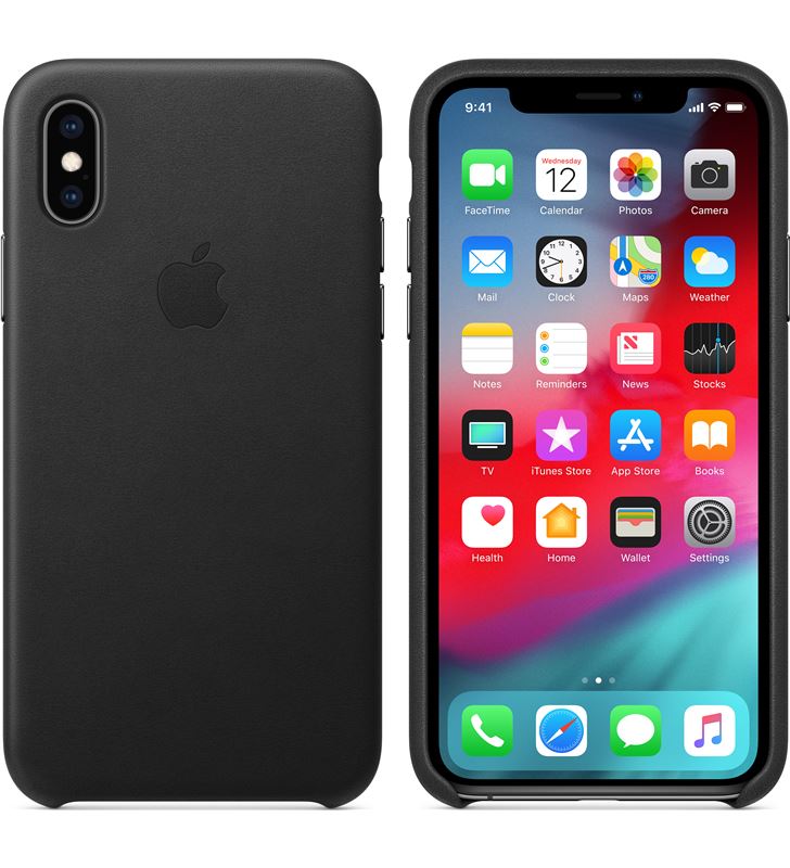 Funda Apple Iphone Xs Leather Case Negra Mrwm Zm A