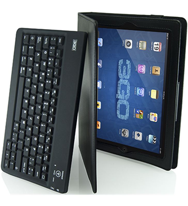 3go PIELIPADTECLADO funda piel ipad + teclado negro - 16020464_9737