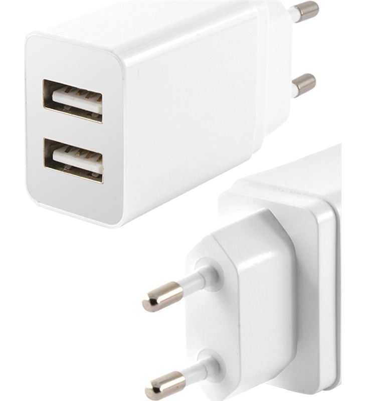 Sihogar.com CONBXCDU2U cargador pared 2 puertos usb 2.4 amp blanco - CONBXCDU2U