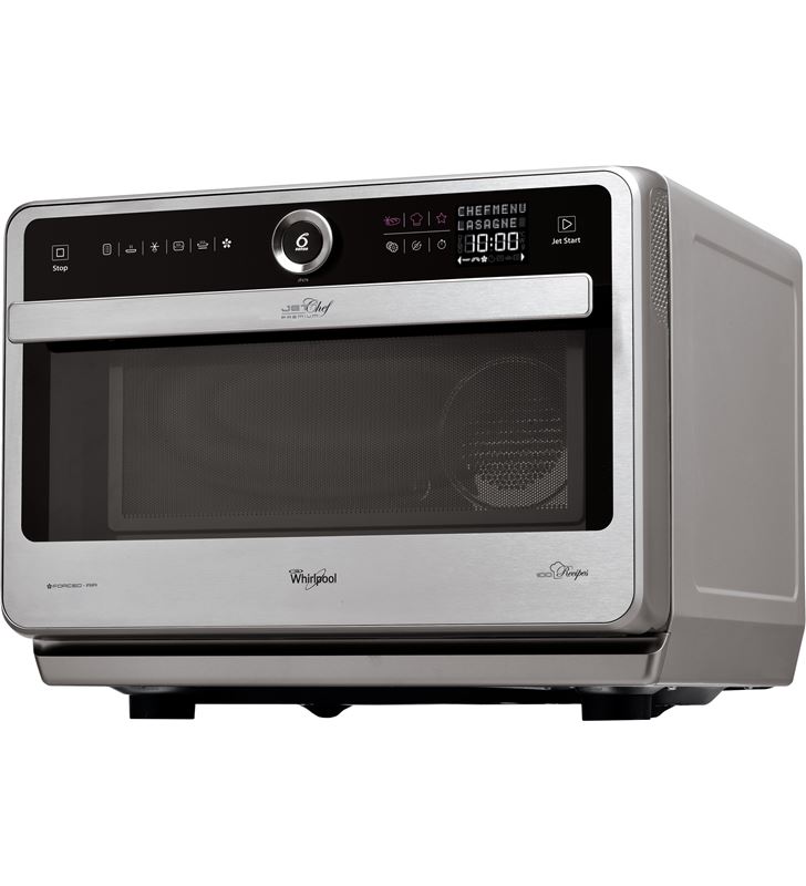 Horno Microondas Whirlpool JT479IX, 33 Litros, Negro Y Inoxidable