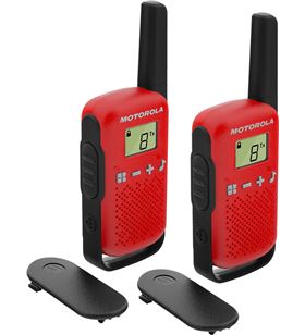 Motorola PMR-T42 ROJO talkabout t42 rojo walkie talkies 4km 16 canales pantalla lcd - +95922