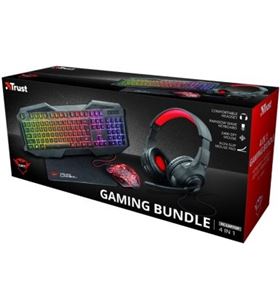 Kit gaming Trust gxt 1180rw auriculares/teclado/ratón/alfombrilla 23148 - TRU23148