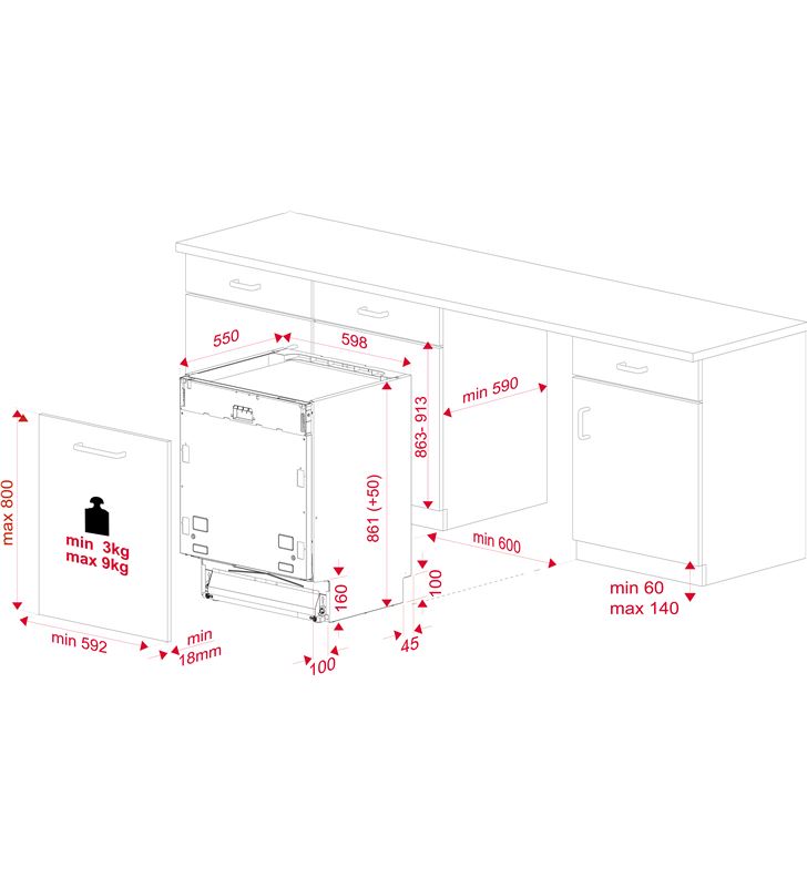 Teka 114270002 lavavajillas integrable ( no incluye panel puerta ) dfi 46950 xl wh 15c 9p 60cm e - 80685197_1528658022