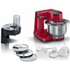 Bosch MUMS2ER01 robot de cocina mum serie 2/ 700w/ capacidad 3.8l/ rojo/ 7 accesorios - MUMS2ER01