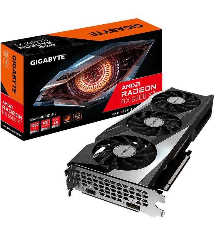 Gigabyte A0040706 tarjeta grafica rx 6500 xt gaming oc 4gb gddr6 gvr65xtgo-00-10 - A0040706