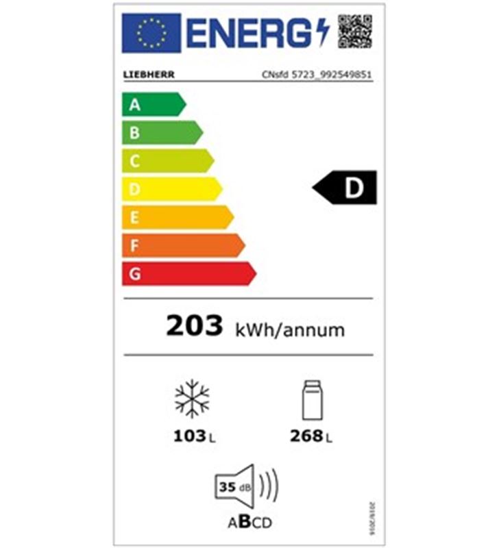 Liebherr CNSFD5723 combinados nofrost 201.5cm x59.7x67.5 - 4016803056850-1