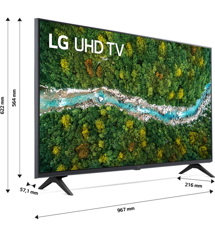 Lg 43UP77006LB tv led 43'' k uhd smarttv webos 6.0 procesador imagen 4k qua - 89969604_7453435763