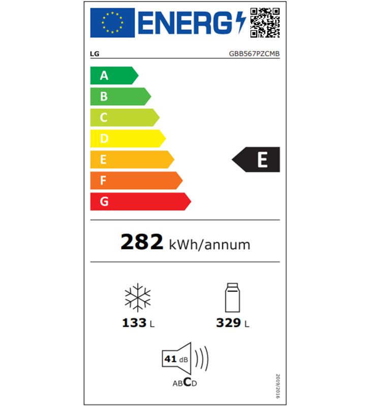 Lg GBB567PZCMB frigo combi no frost 185cm inox e Frigoríficos combinados - GBB567PZCMB