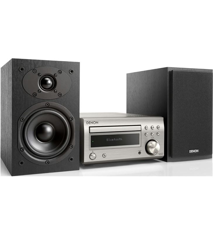 Denon +24251 #14 dm-41 plata/negro microcadena/sistema hi-fi con cd/bluetooth/sintoniz dm-41 si/bk - +24251 #14