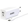 Akashi +26980 #14 altgan65w white / cargador para pared usb-c + usb-a 65+18w - +26980 #14