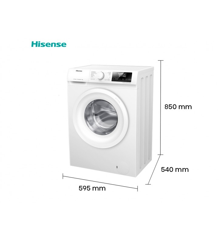 Hisense WFQP801419VM lavadora carga frontal 8kg 1400rpm clase a libre instalcion