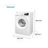 Hisense WFQP801419VM lavadora carga frontal 8kg 1400rpm clase a libre instalcion