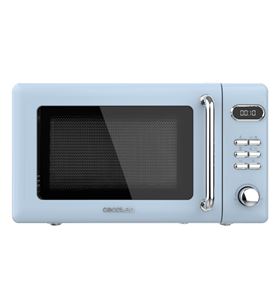 Cecotec 01711 proclean 5110 retro blue microondas con grill digital de 20 l y 700 w - 70746