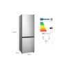 Hisense RB372N4ACE frigo combi 178.5x59.5x59cm clase e libre instalacion inox