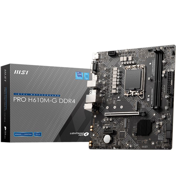 Msi A0050602 placa base 1700 pro h610m-g ddr5 m-atx/2xddr4/4xsata6/ - 83009