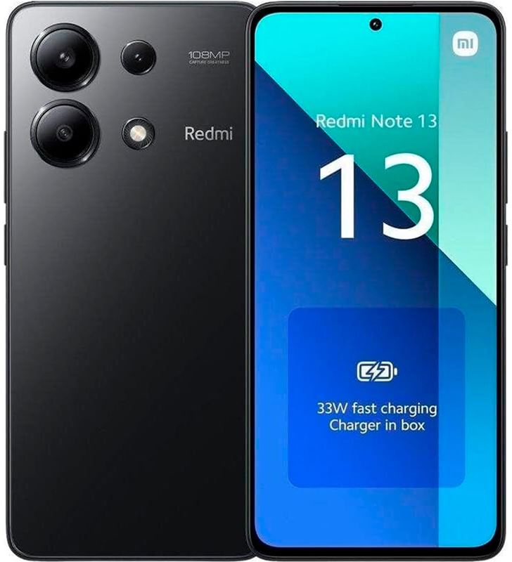 Xiaomi A0052429 movil smartphone redmi note13 6gb 128gb midnight bla tf272531393 - +29357