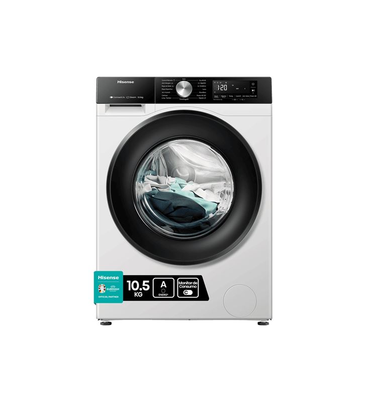 Hisense WF3S1043BW3 lavadora de carga frontal 10.5kg 1400rpm clase a libre instalacion - 123721