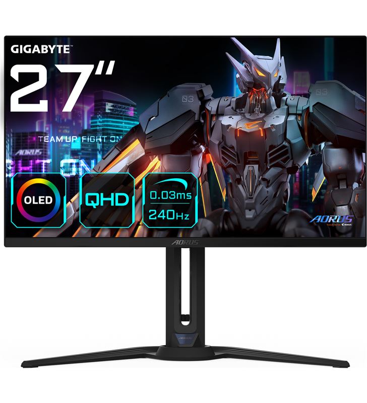 Gigabyte MN54154437 monitor gaming fo27q2 27'' oled 2560x1440 qhd - ImagenTemporalSihogar