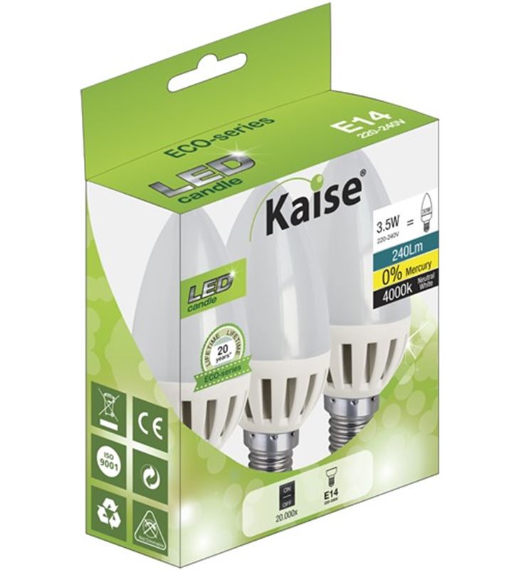 Verbatim LL35240E14M3 bombilla led kaise ll35240 e14 m3 vela 3.5w (pack3 - E14